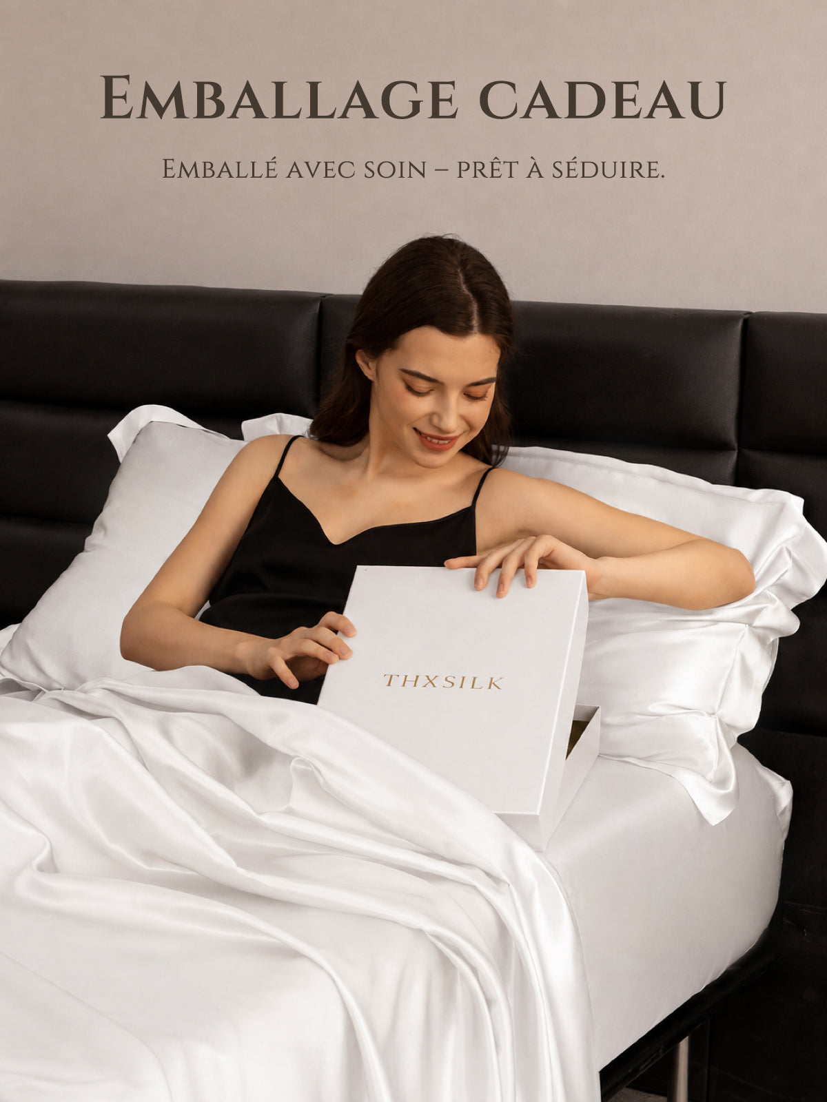 Drap-plat en soie 22 Momme