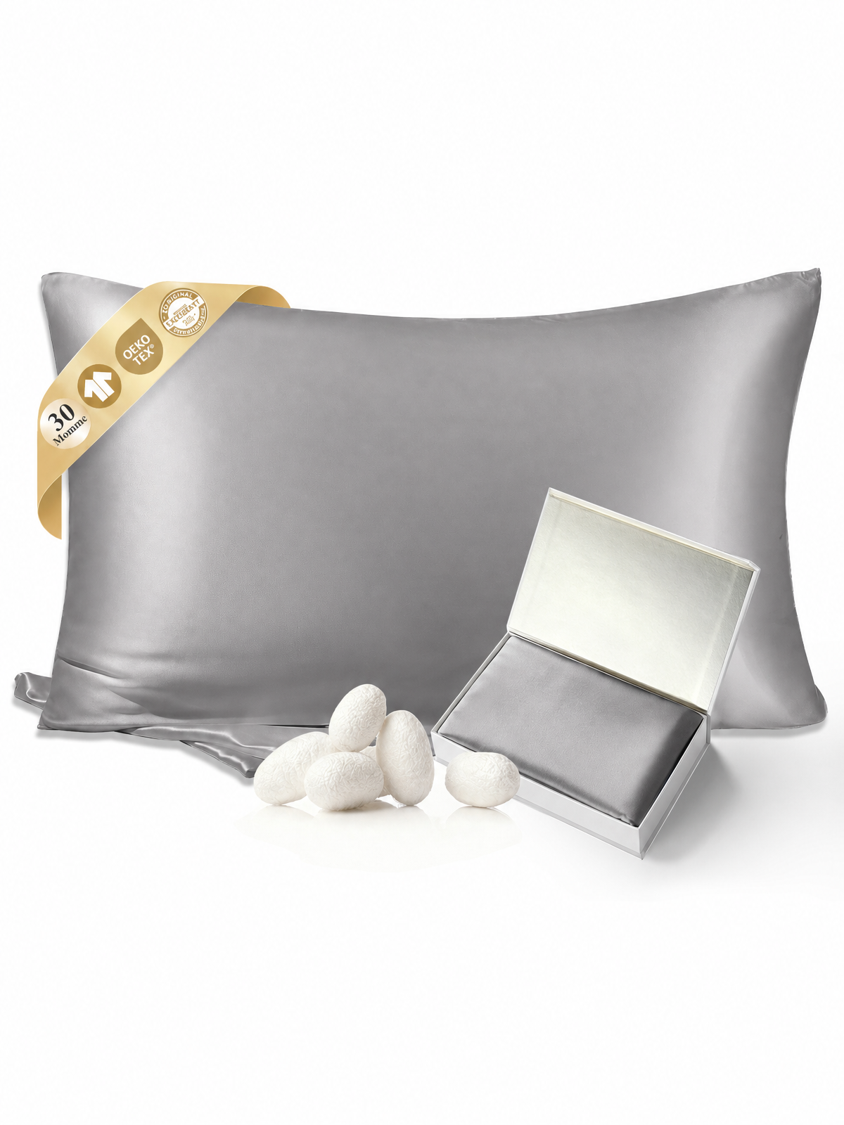 Taie d’oreiller en soie 30 Momme