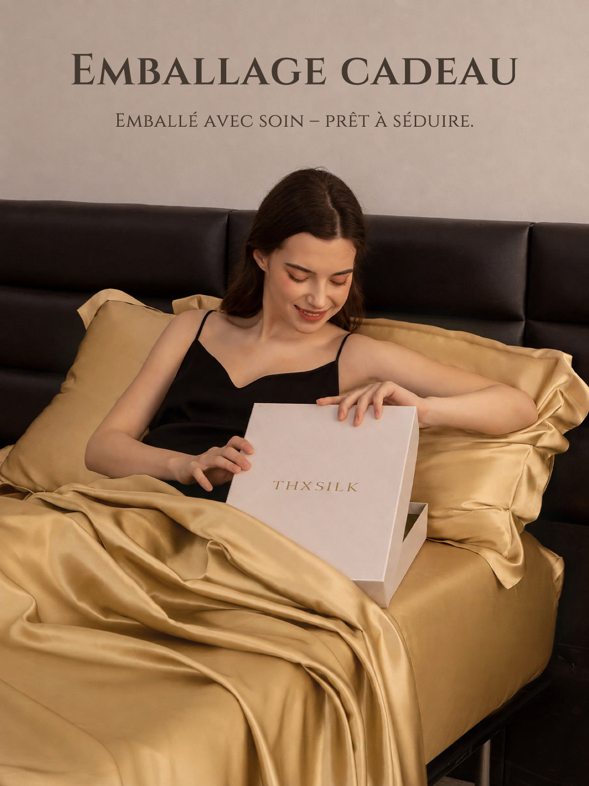 Drap-plat en soie 22 Momme