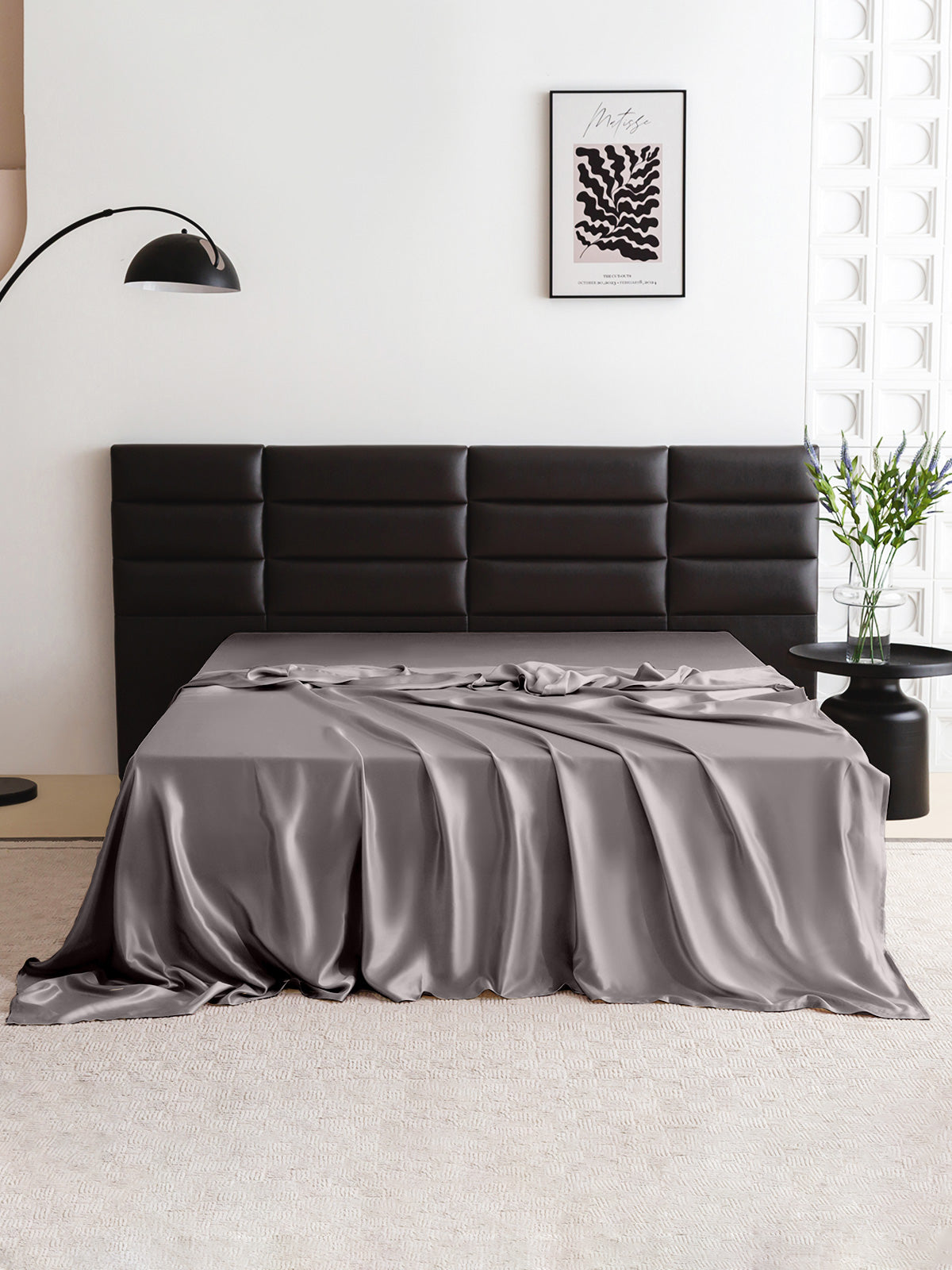Drap-plat en soie 22 Momme