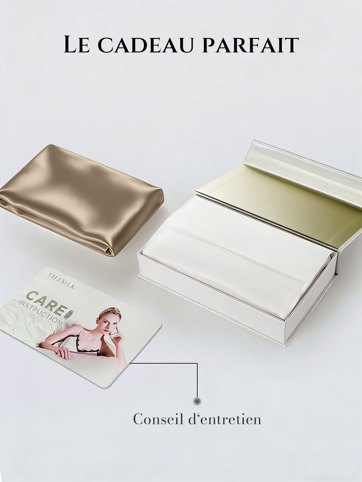 Taie d’oreiller en soie 30 Momme