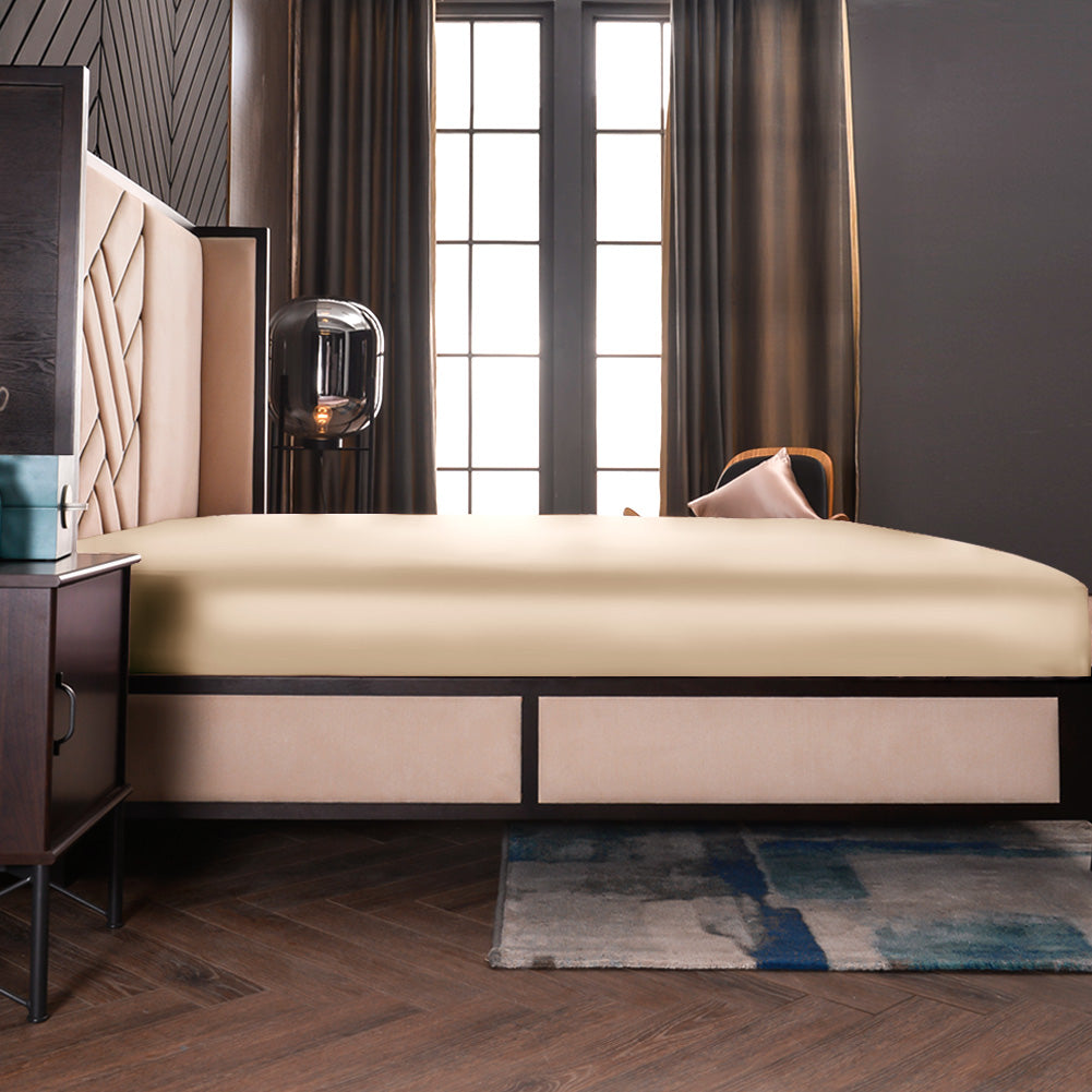 19 Momme Ensemble De Draps Housse En Soie Avec Taies D&