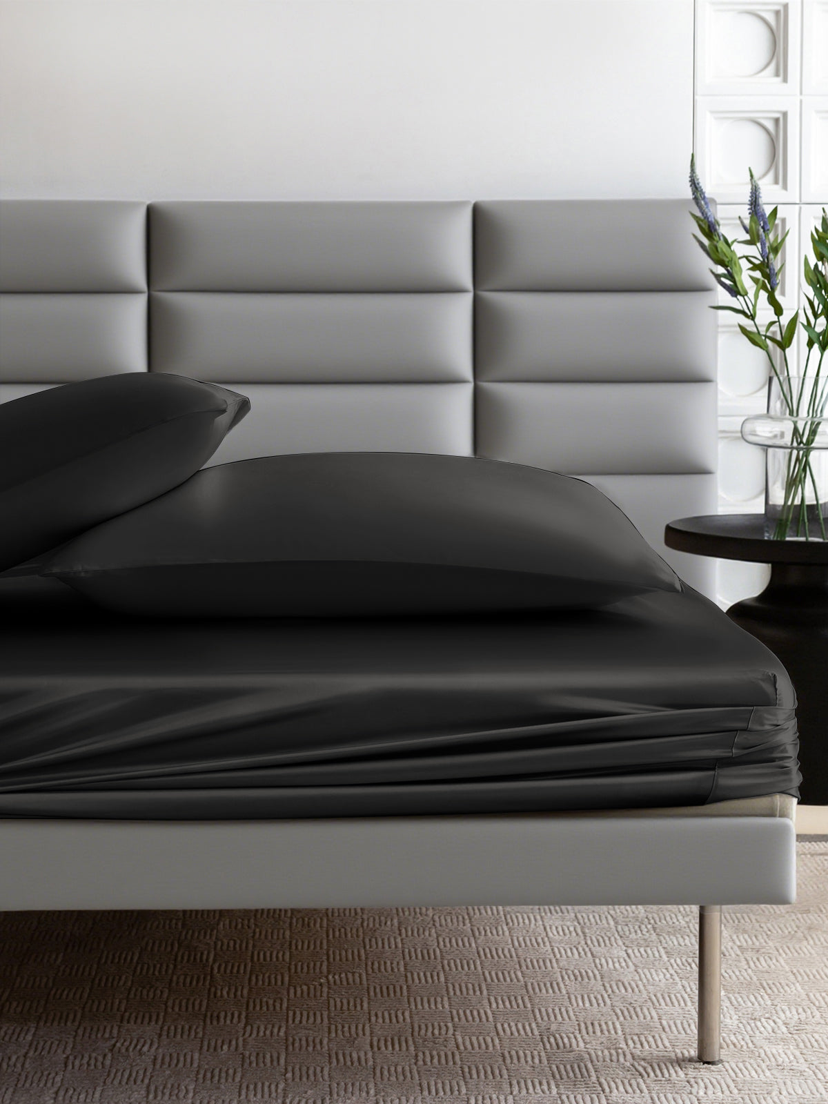 Drap-housse en soie 22 Momme sans couture