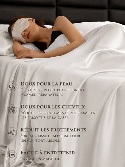 Drap-plat en soie 22 Momme