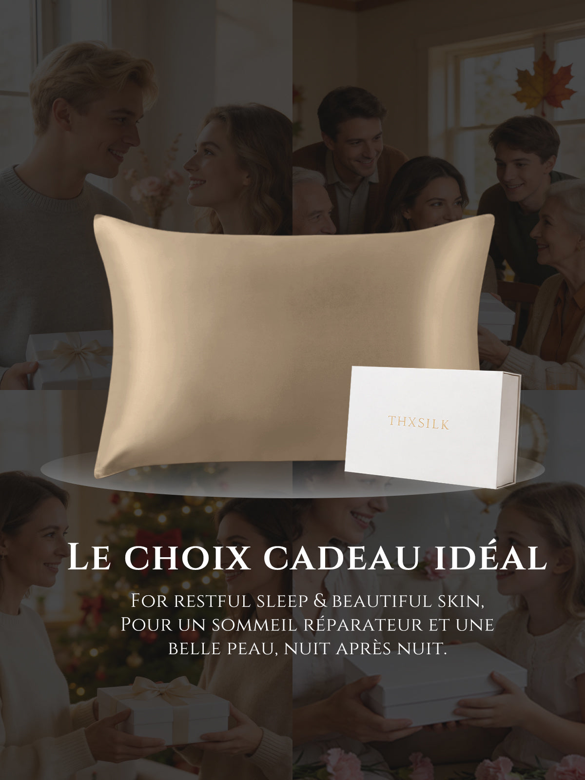 Taie d’oreiller en soie 30 Momme