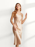 19 Momme Chemise de nuit longue en soie à dos échancré