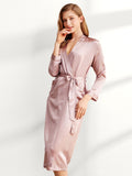 19 Momme Robe longue en soie classique pleine longueur