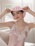 THXSILK Bonnet de Nuit Charlotte en Soie