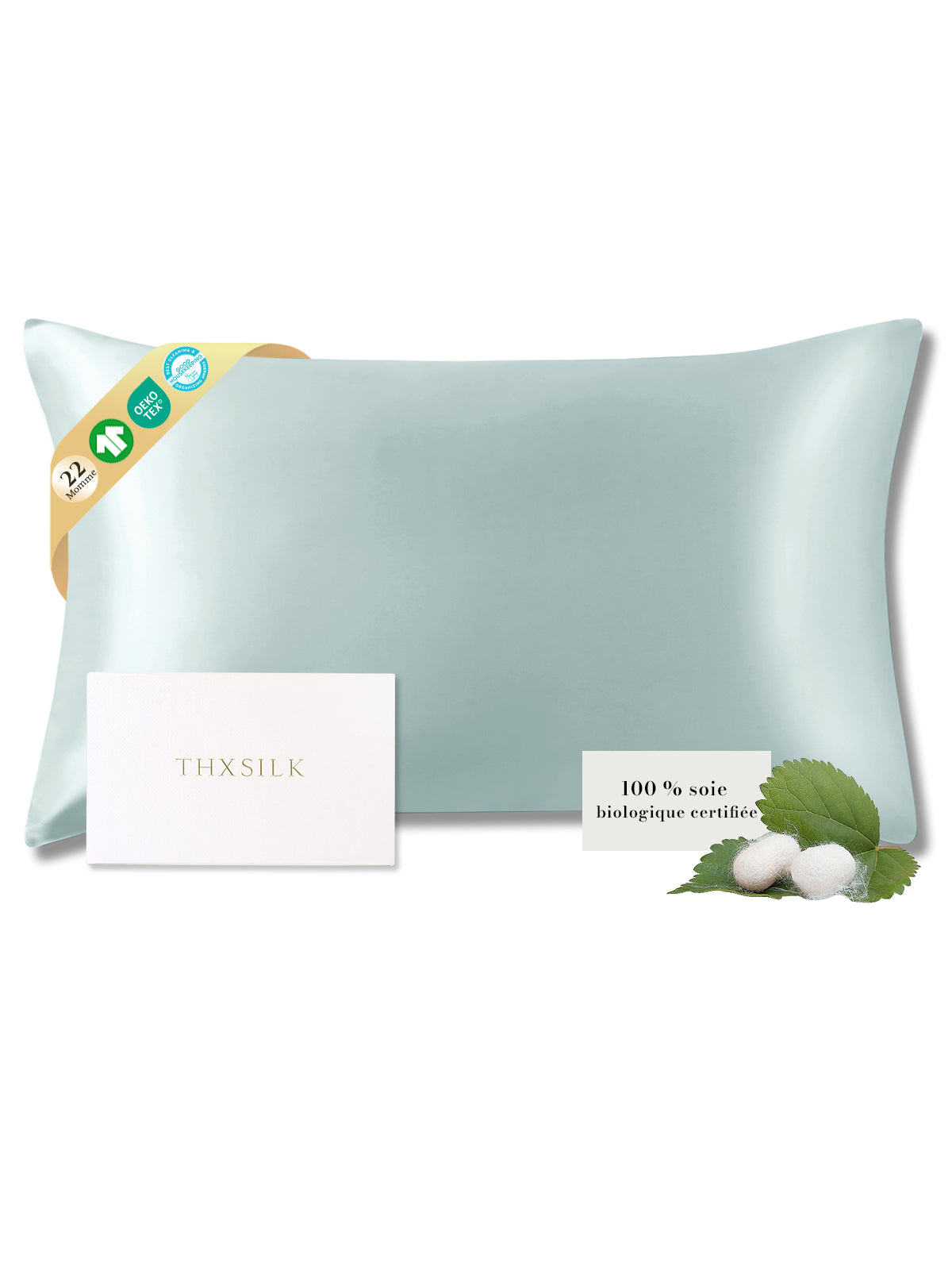 Taie d’oreiller en soie 22 Momme