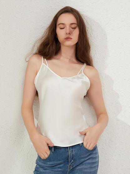 Camisole Soie 19 Momme Col V Femme