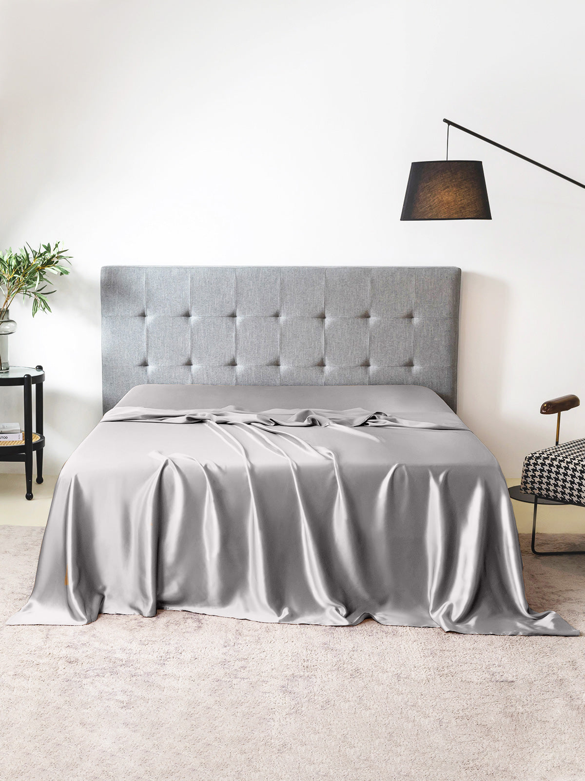 Drap-plat en soie 19 Momme