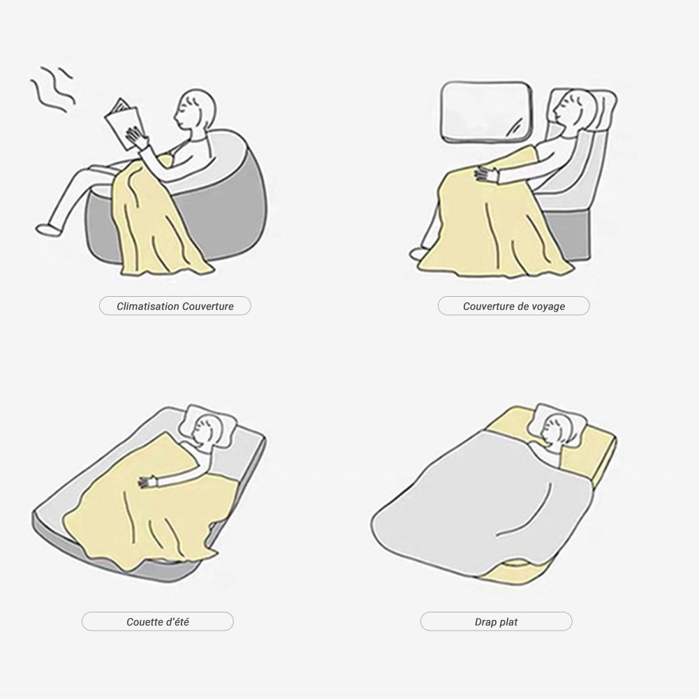 Couverture en soie multi-usages