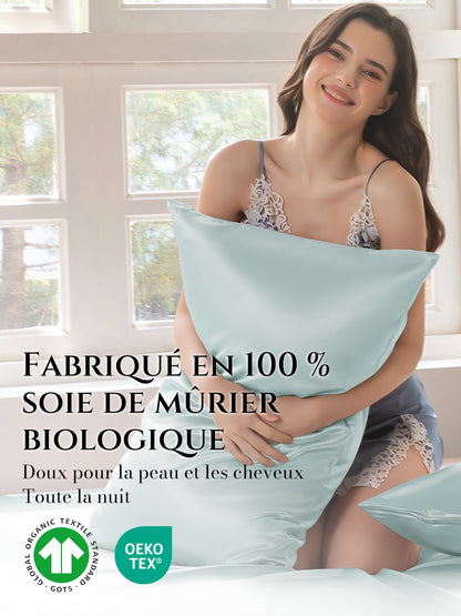 Taie d’oreiller en soie 22 Momme