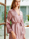 19 Momme Mini peignoir en soie pour femme