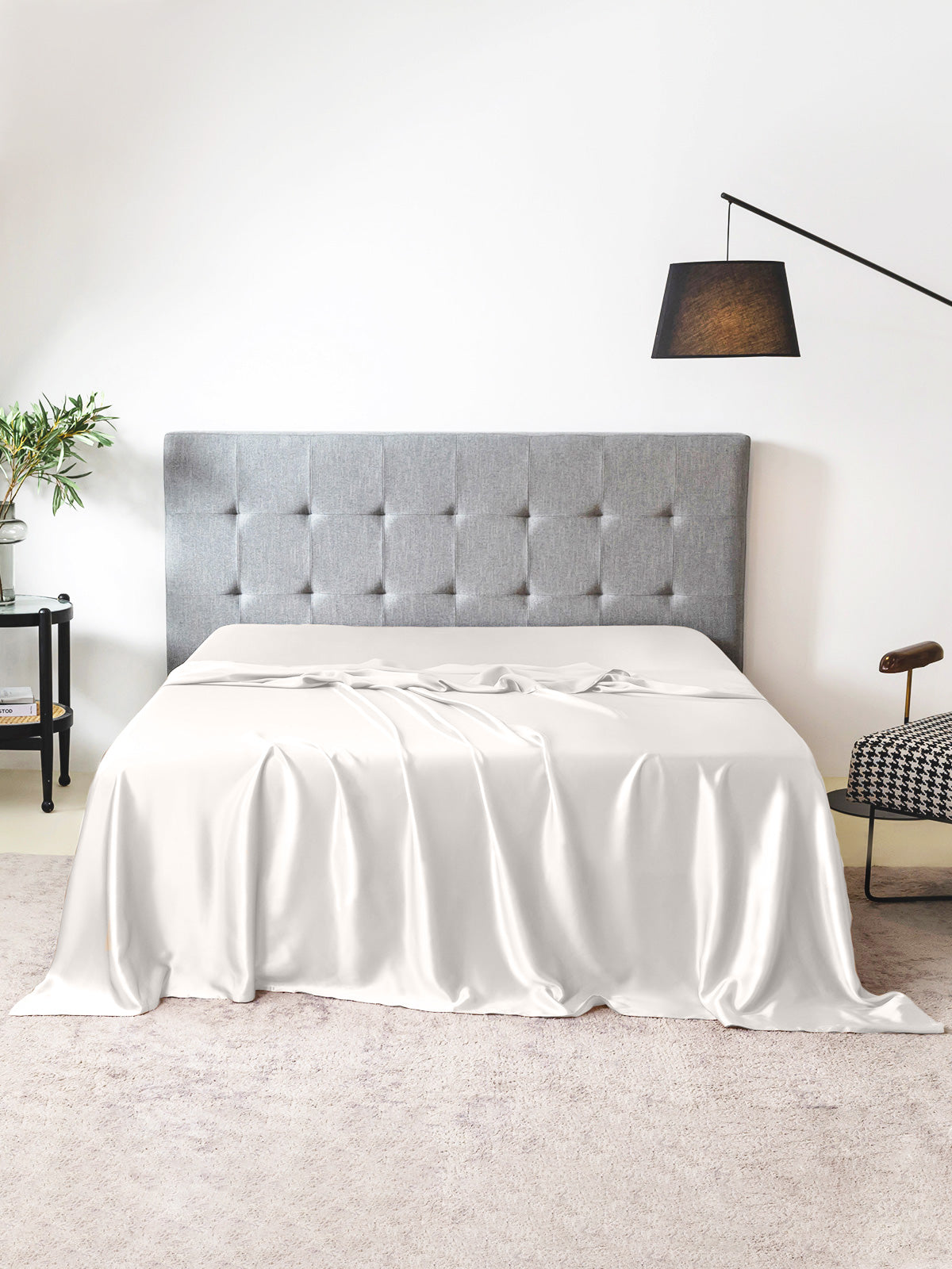 Drap-plat en soie 19 Momme