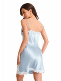 19 Momme Robe Femme Soie Dentelle Décolleté
