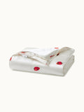 THXSILK Couverture Garnie De Soie Fraise D'été