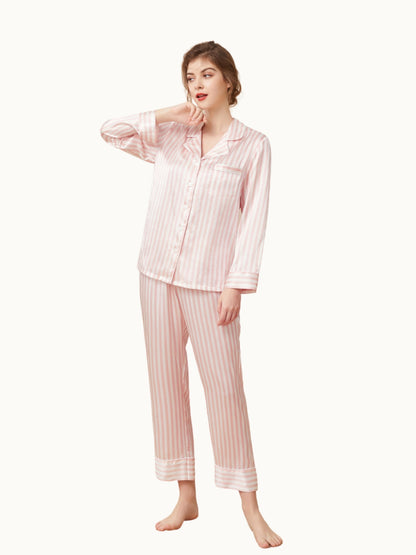 Pyjama Soie 19 Momme Rayures Classiques
