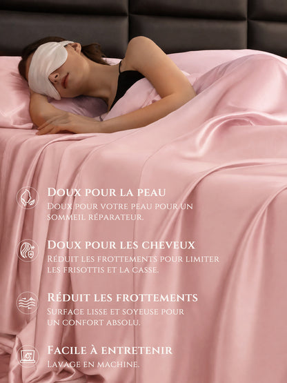 Drap-plat en soie 22 Momme