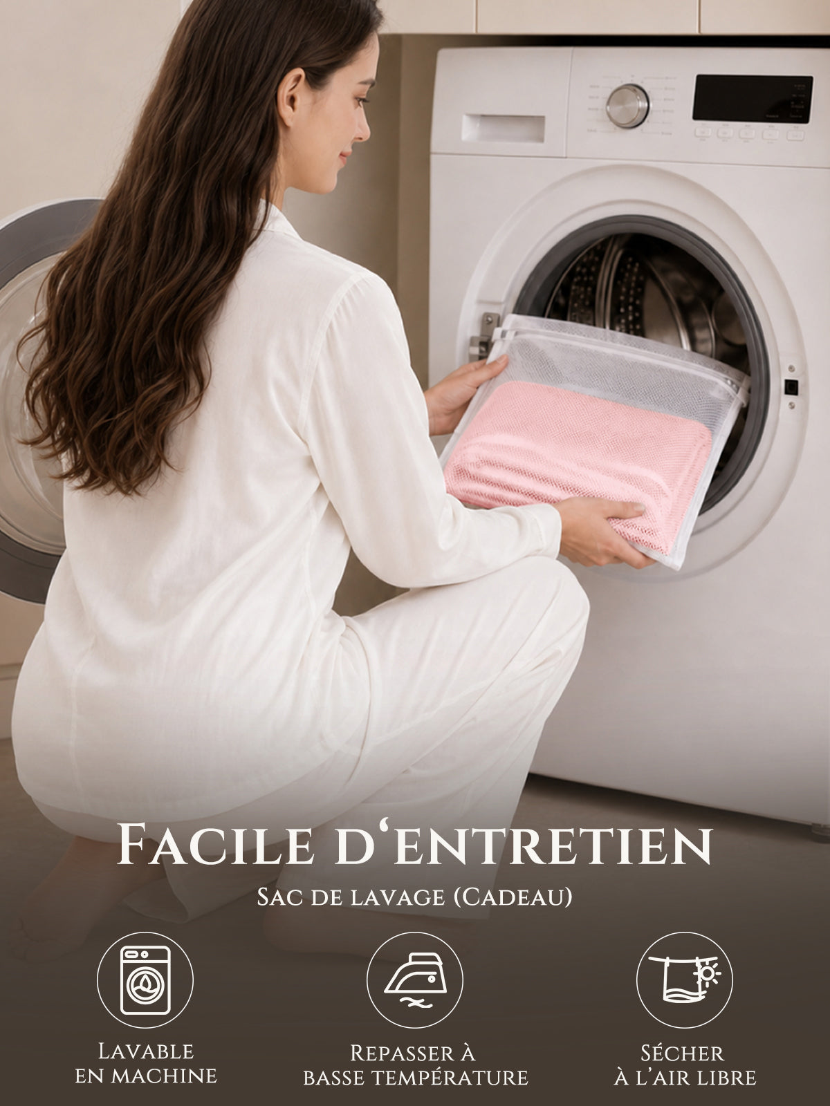 Drap-plat en soie 22 Momme