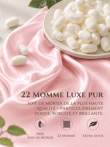 Drap-plat en soie 22 Momme