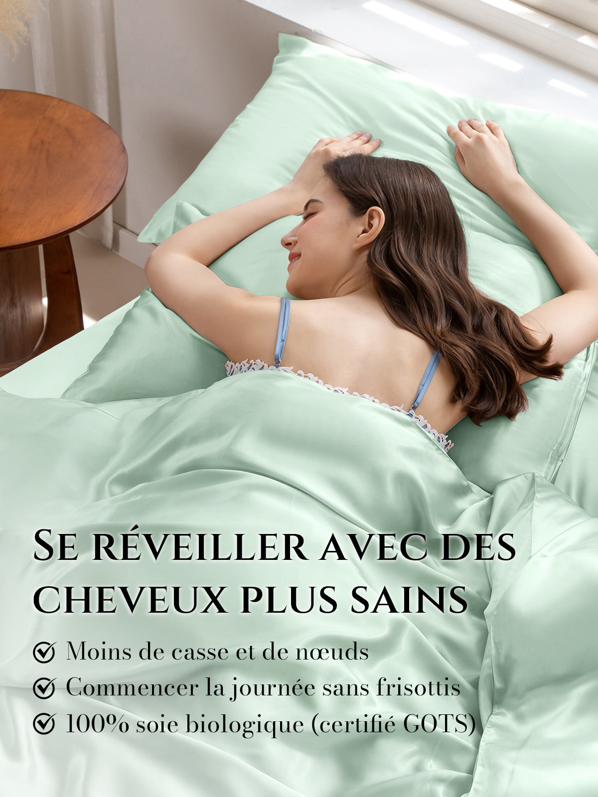 Taie d’oreiller en soie 22 Momme