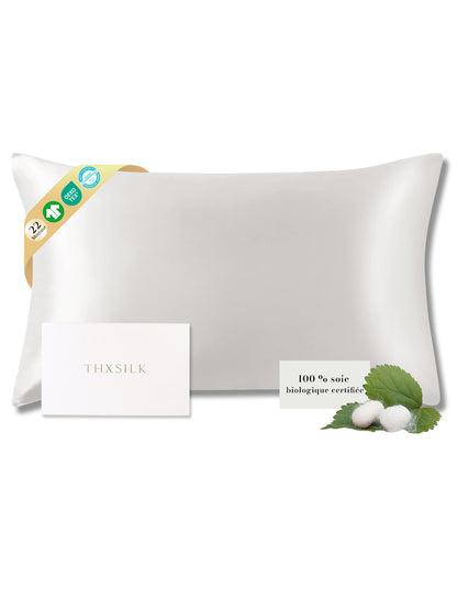 Taie d’oreiller en soie 22 Momme