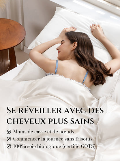 Taie d’oreiller en soie 22 Momme