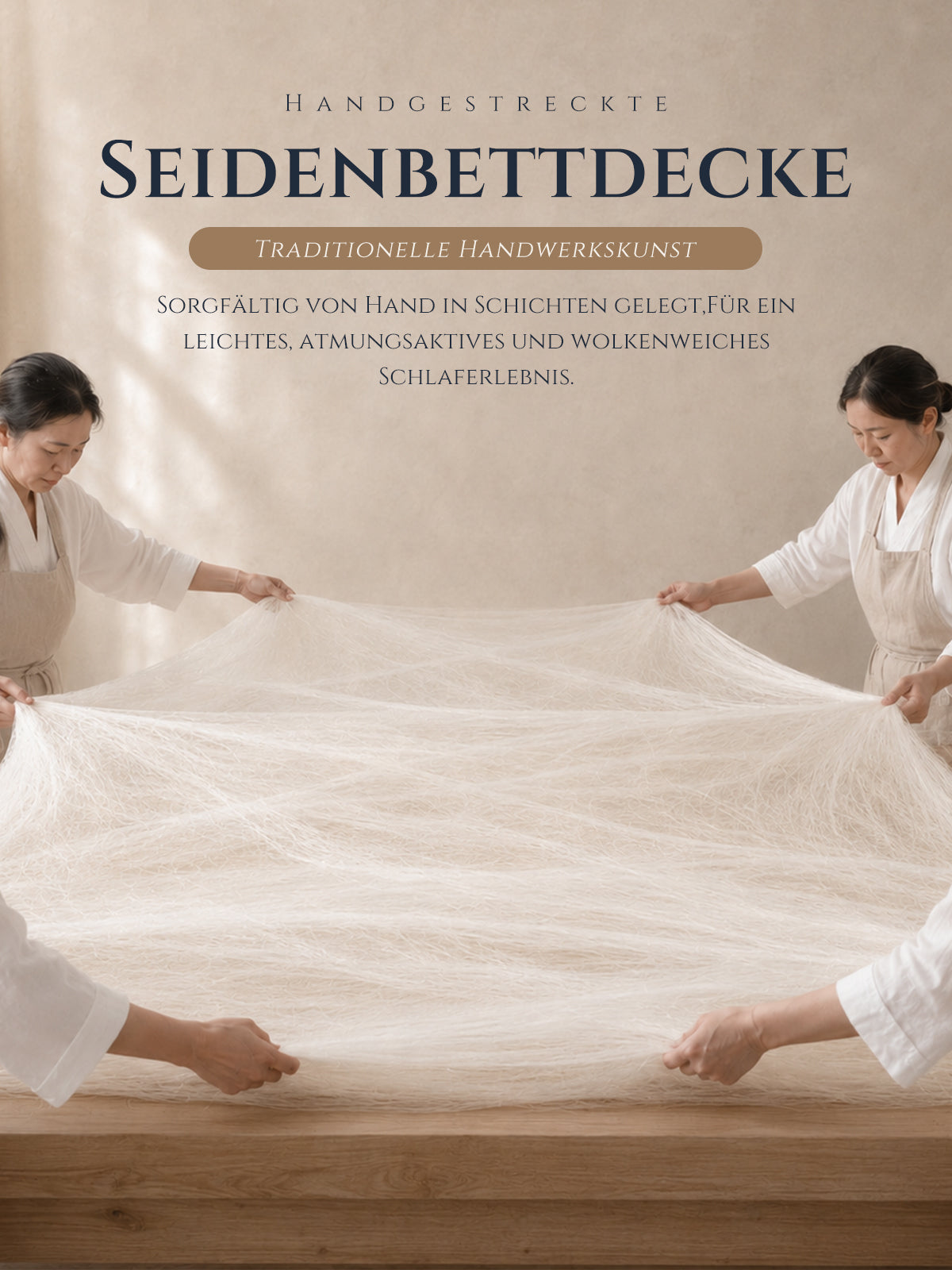 Couette toutes saisons en soie double cocoon Qualité premium