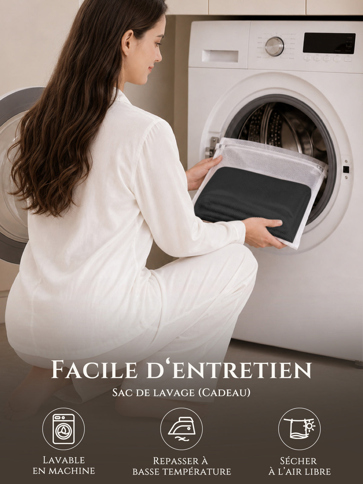 Drap-plat en soie 22 Momme