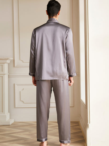 Pyjama Homme en Soie 19 Momme à Col V