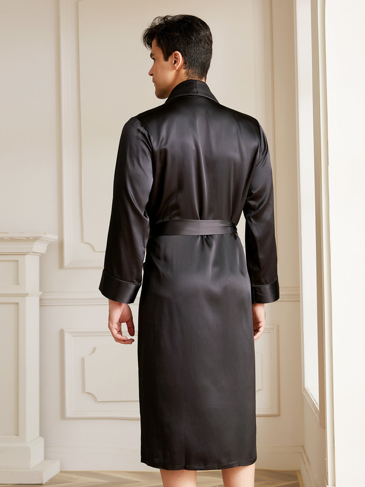 Peignoir Homme Long Soie 19 Momme Luxe