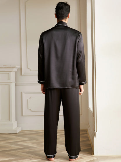 Pyjama Homme en Soie 19 Momme à Col V