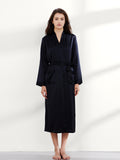 19 Momme Robe longue en soie classique pleine longueur