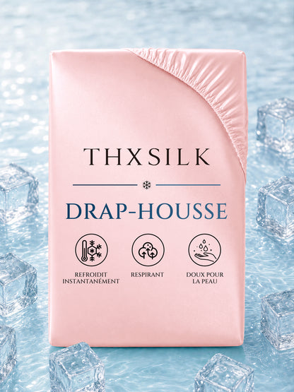 Drap-housse en soie 25 Momme sans couture