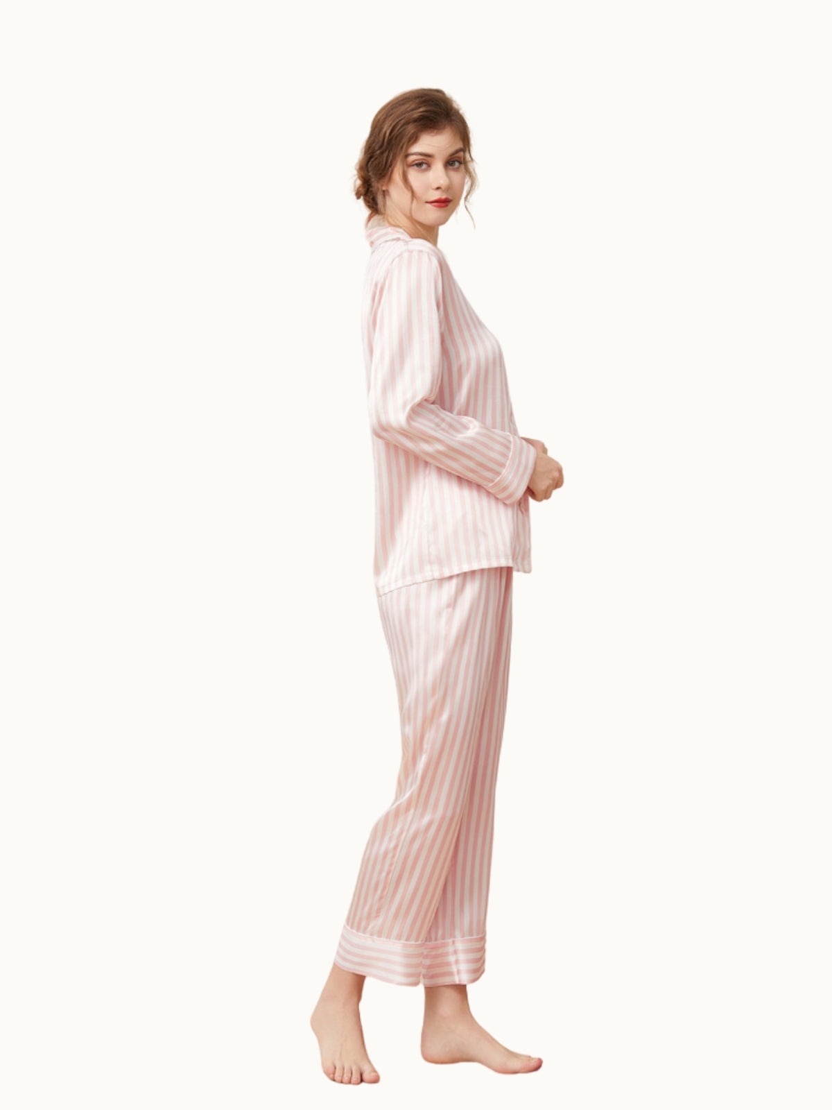 Pyjama Soie 19 Momme Rayures Classiques