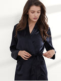19 Momme Robe longue en soie classique pleine longueur