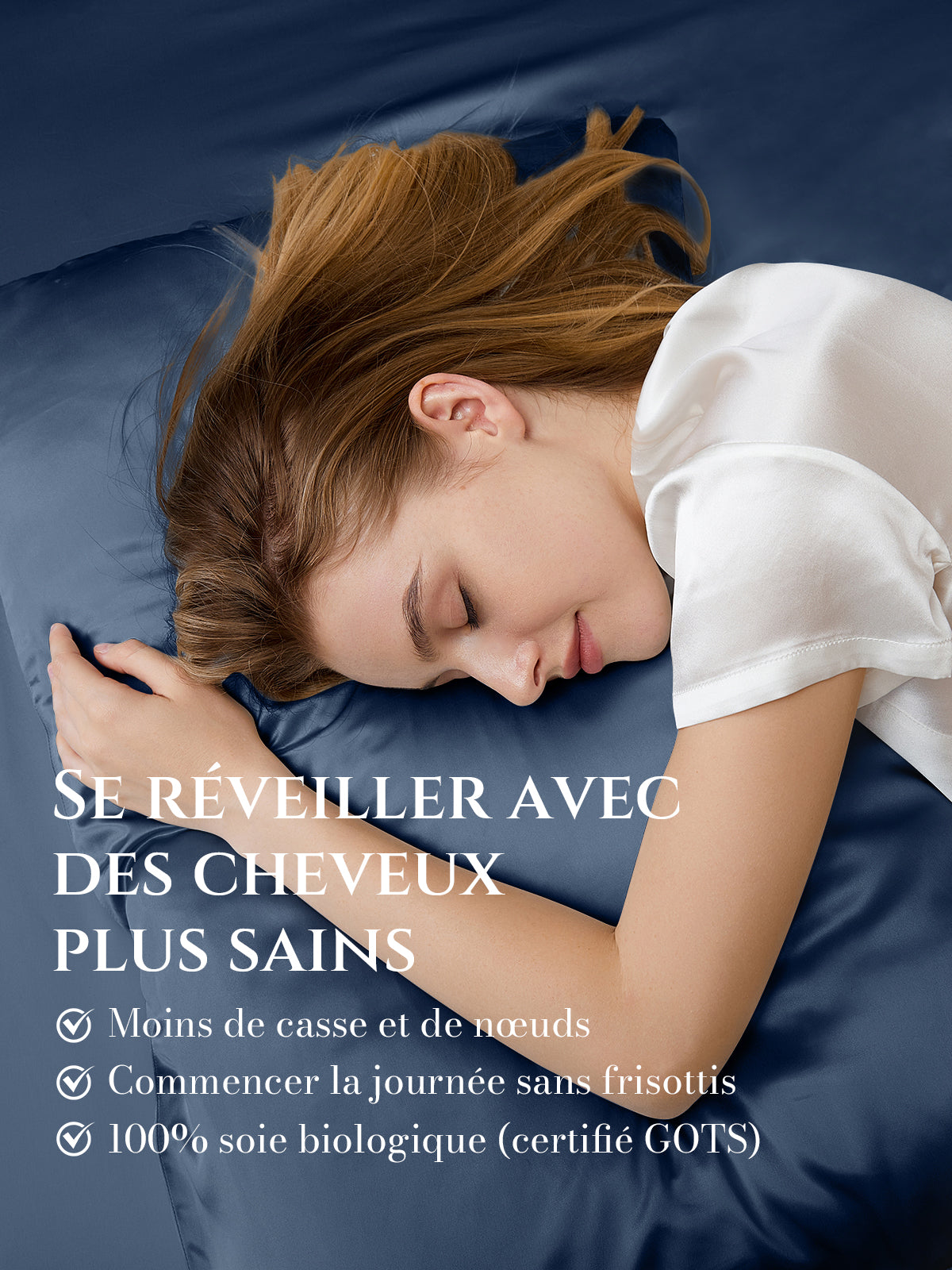 Taie d’oreiller en soie 25 Momme