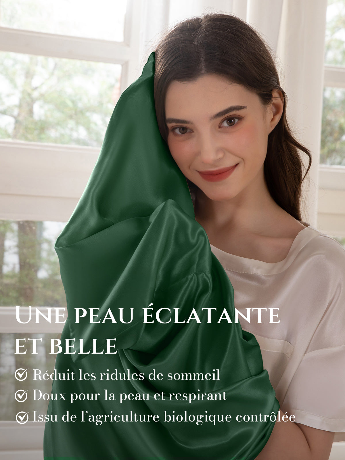 Taie d’oreiller en soie 22 Momme