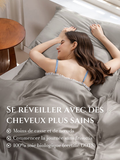 Taie d’oreiller en soie 22 Momme