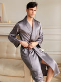 19 Momme Peignoir long en soie  haut de gamme  Hommes