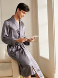 19 Momme Peignoir long en soie  haut de gamme  Hommes
