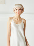 Bonnet court en soie pure pour cheveux