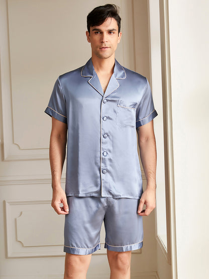 Pyjama Homme Court Soie 19 Momme Classique