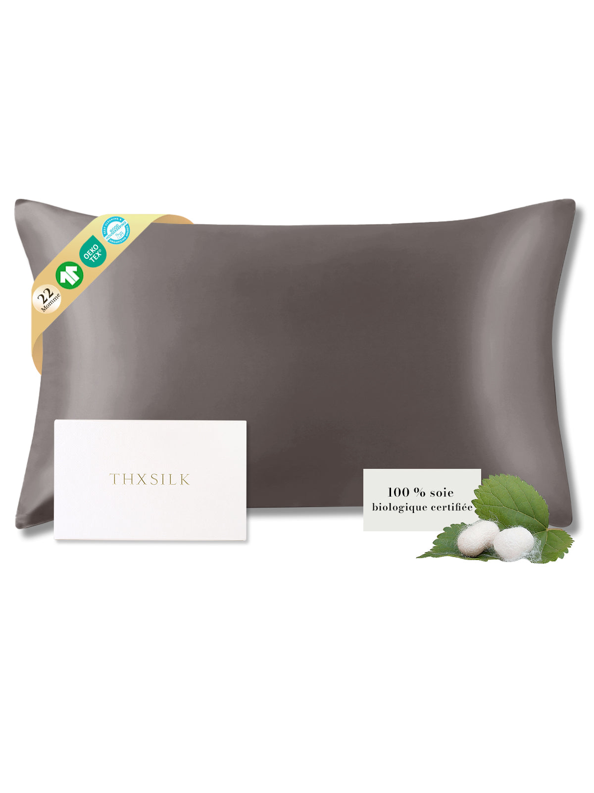 Taie d’oreiller en soie 22 Momme