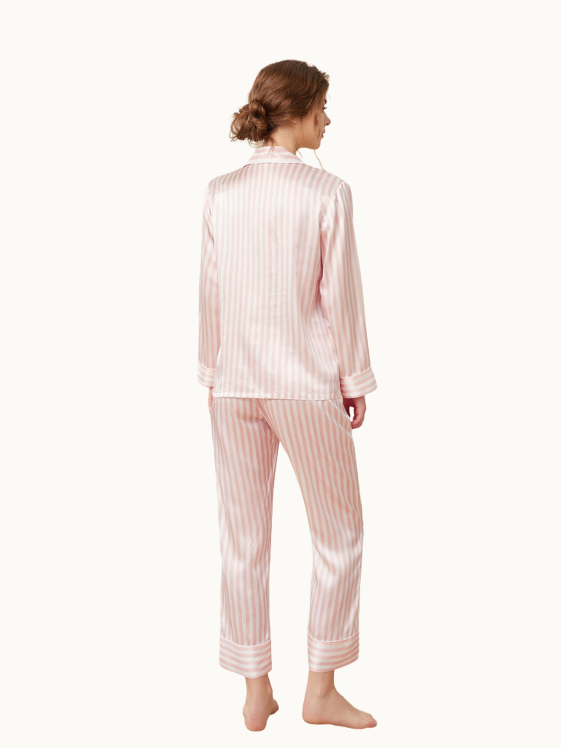 Pyjama Soie 19 Momme Rayures Classiques