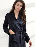 19 Momme Robe longue en soie classique pleine longueur