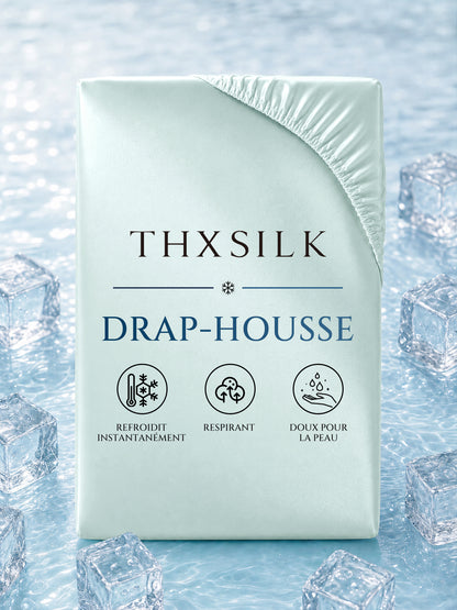 Drap-housse en soie 25 Momme sans couture