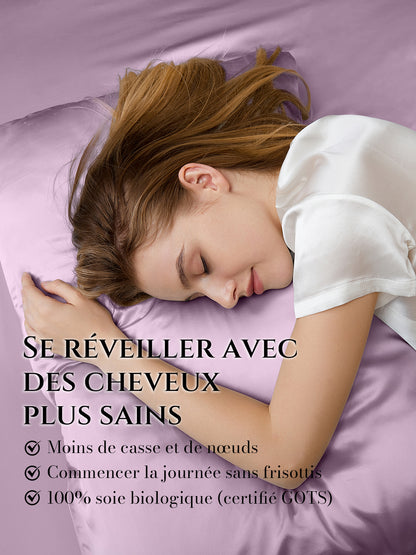 Taie d’oreiller en soie 25 Momme