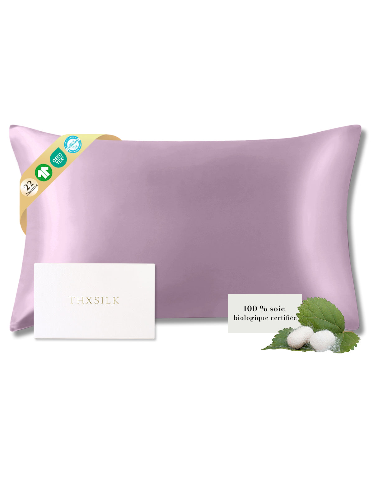Taie d’oreiller en soie 22 Momme
